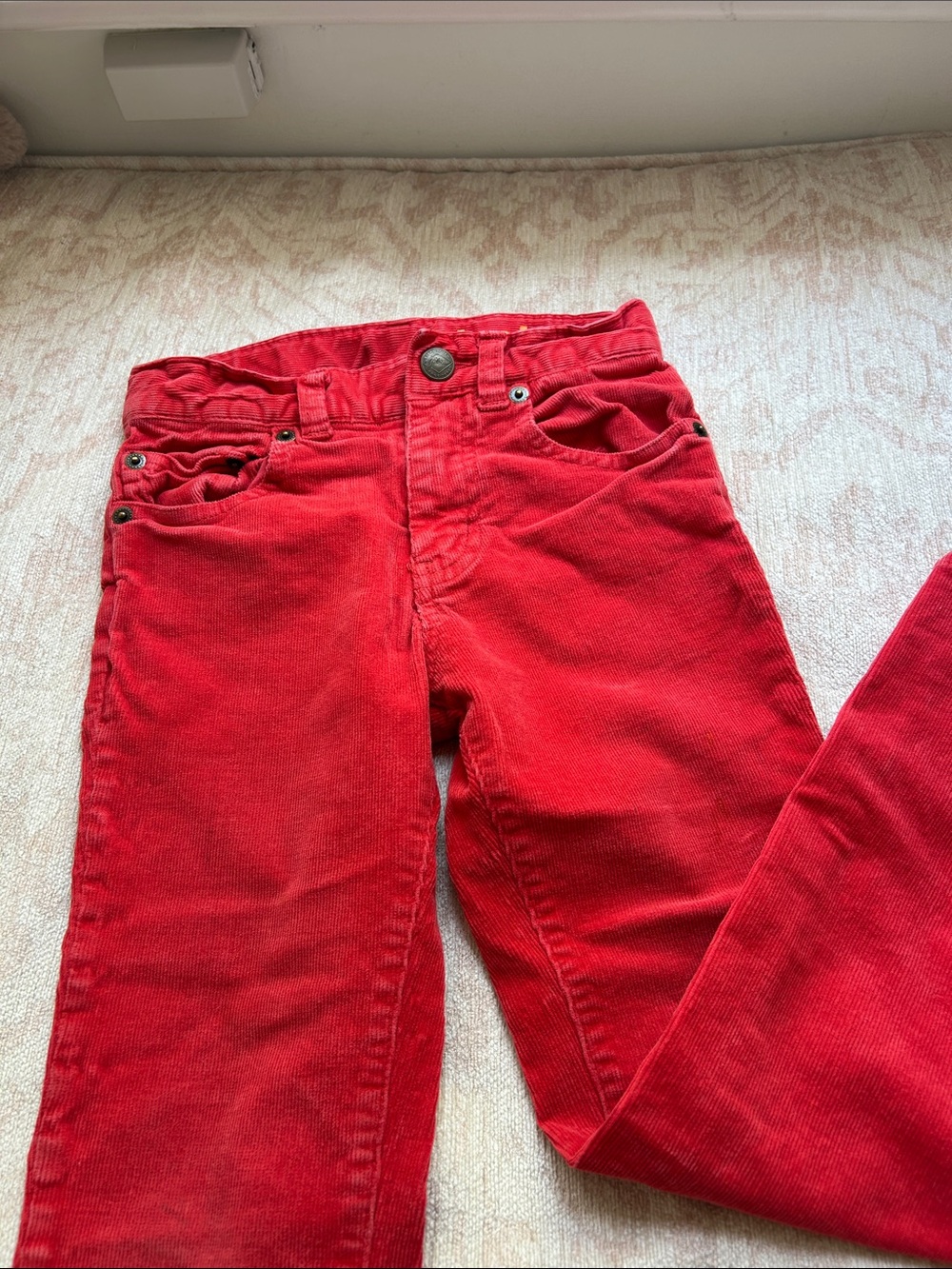 Crewcuts Red Corduroy Kids Pants